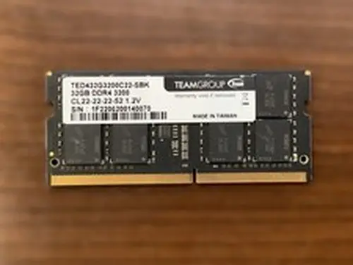 TEAMGROUP Elite 32GB DDR4 3200 PC4-25600 CL22 SO-DIMM RAM TED432G3200C22