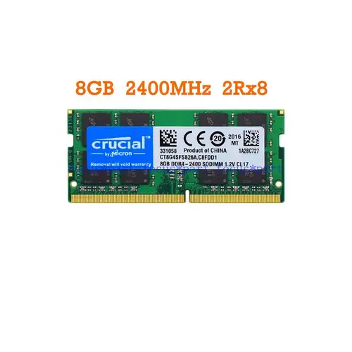 Crucial 8 GB Ram DDR4 2133 2400 2666 3200 MHz SO-DIMM 260-Pin Memory For Laptop 8GB