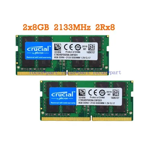 Crucial 8 GB Ram DDR4 2133 2400 2666 3200 MHz SO-DIMM 260-Pin Memory For Laptop 8GB