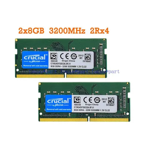 Crucial 8 GB Ram DDR4 2133 2400 2666 3200 MHz SO-DIMM 260-Pin Memory For Laptop 8GB