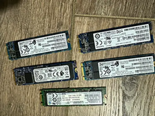 SanDisk Toshiba Samsung Lot of 5 - 256GB M.2 2280 Internal SSD mSATA for Laptops