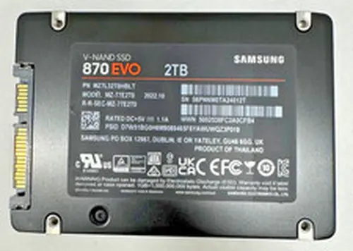 Samsung 870 EVO 2TB - SATA III 2.5" Internal SSD