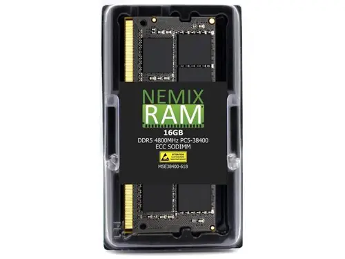 NEMIX RAM 16GB (1X16GB) DDR5 4800MHZ PC5-38400 1Rx8 1.1V 262-PIN ECC Unbuffered SODIMM Memory