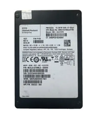 HPE SAMSUNG PM1633a 15.36TB 2.5" SAS SSD 12Gbps/512b/sector/PERFECT 100% HEALTH