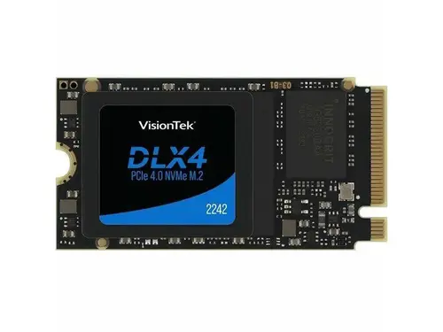 VisionTek DLX4 512 GB Solid State Drive - M.2 2242 Internal - PCI Express NVMe (PCI Express NVMe 4.0 x4) - Desktop PC, Network Controller Device...