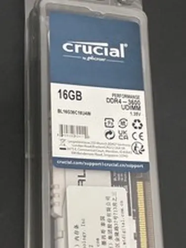 Crucial Ballistix 3600 DDR4 16GB DRAM Desktop Gaming Memory ( BL16G36C16U4W )