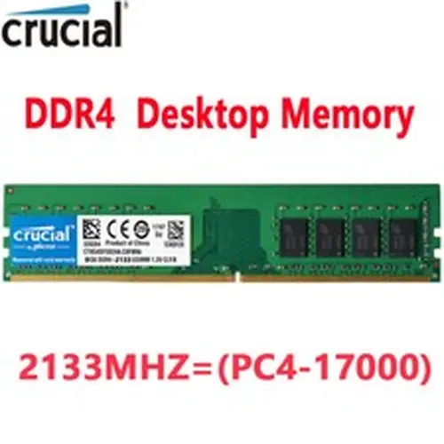 Crucial DDR4 8GB 1 X 8GB 2133 Mhz PC4-17000 288pins Desktop Memory Dimm Ram 1.2V