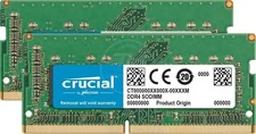 Crucial DDR4 32GB 2x16GB 2400 MHz PC4-19200 260-Pin SODIMM Notebook Memory RAM
