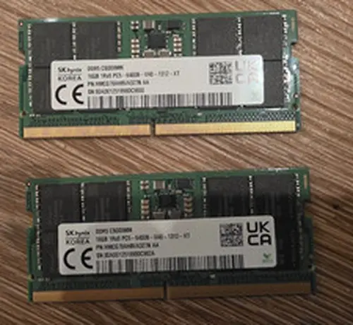 SK Hynix 32GB Kit (2x16GB) DDR5 6400 CSODIMM RAM PC5-6400B-VA0 1Rx8