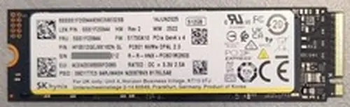 SK Hynix SSD, 512GB, NVMe, PCIe Gen 4x4, M.2, 2280, PC801, OEM, HFS512GEJ9X162N