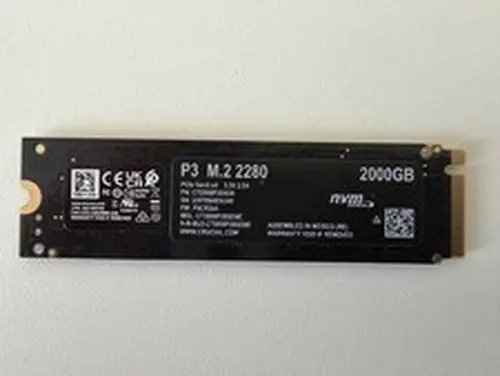 Crucial P3 2TB CT2000P3SSD8 M.2 NVME SSD Internal Hard Drive