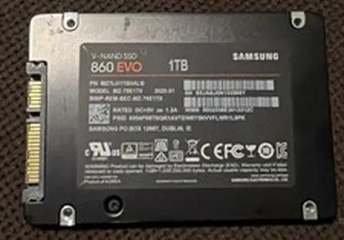 Samsung 860 EVO Series 1TB, 2.5 Inch (MZ76E1T0E) Solid State Drive