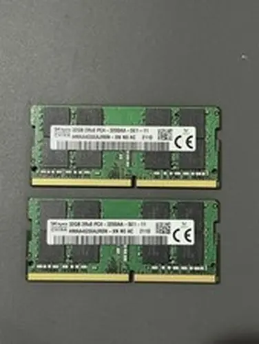SK Hynix 64GB 2x32GB DDR4-3200 PC4-3200AA 2Rx8 SODIMM HMAA4GS6CJR8N-XN