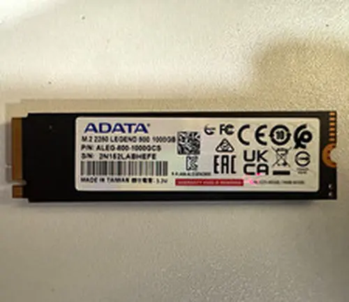 ADATA LEGEND 800 1000GB M.2 2280 Internal SSD Black ALEG-800-1000GCS