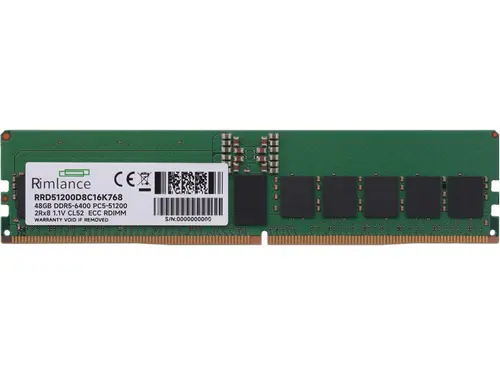 RIMLANCE 768GB (16 x 48GB) DDR5 6400MHz PC5-51200 2Rx8 1.1V 288-PIN ECC RDIMM Registered Server Memory Kit