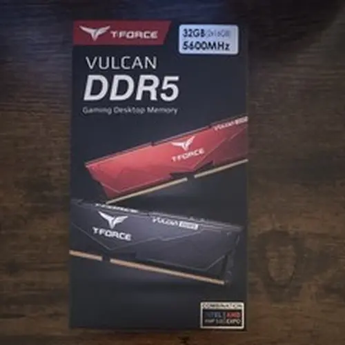 T-FORCE Vulcan DDR5 32GB (2x16GB) 5600MHz DIMM 288-Pin Memory Kit Never