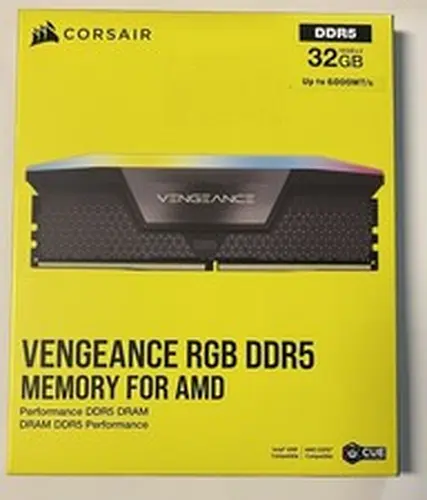 Corsair Vengeance RGB 32GB 2x16GB DDR5 6000MT/s CL36 EXPO XMP Desktop Memory