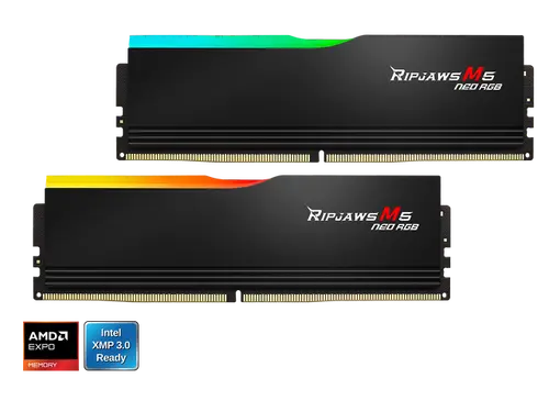 G. SKILL Ripjaws M5 Neo RGB Series 96GB (2 x 48GB) 288-Pin PC RAM DDR5 6000 (PC5 48000) Desktop Memory