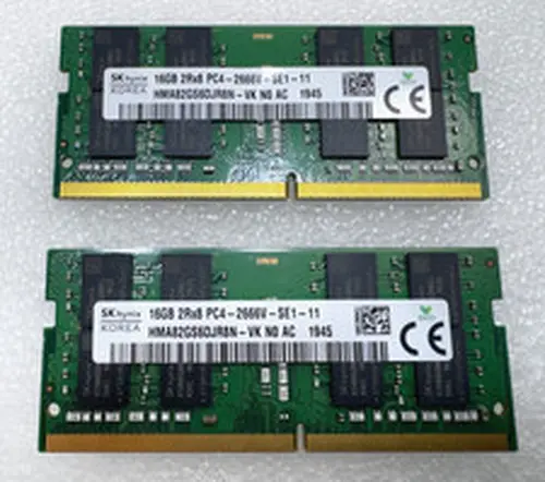 32GB - 2x 16GB SK hynix 2Rx8 PC4-2666V 21300 DDR4 2666MHz SO-DIMM Laptop Memory