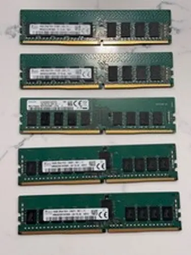 LOT OF 5 16GB DDR4 ECC RAM 80GB Hynix Samsung 2133 2400 2666 UDIMM RDIMM