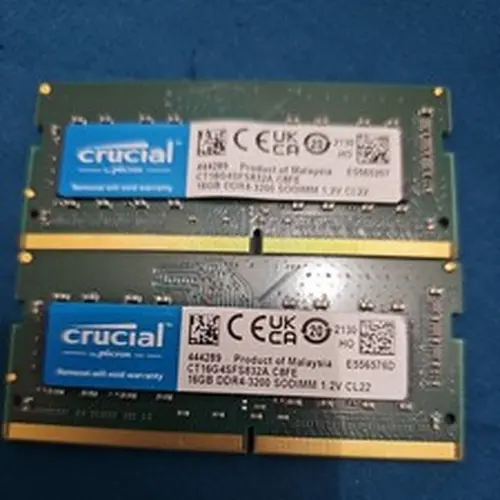 Crucial - 32GB Kit (2x16GB) DDR4 3200MHz C22 SODIMM Laptop Memory Kit