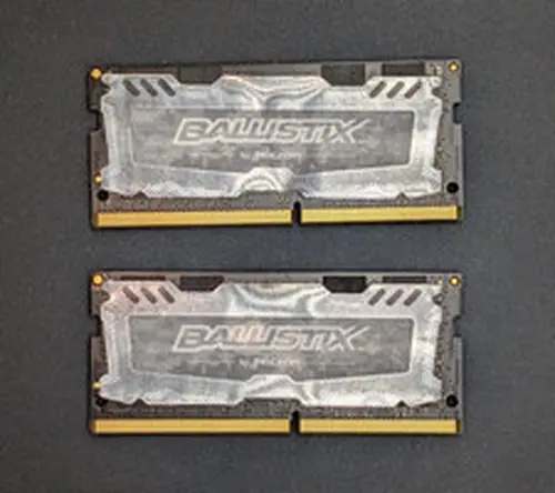 32GB (2x 16GB) Micron Ballistix DDR4-2666 Laptop Memory SODIMM RAM