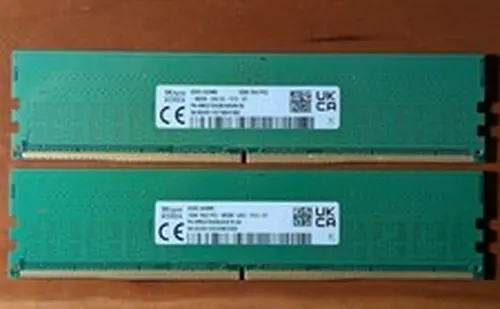 SK hynix 32GB 2x16GB DDR5-5600 PC5-44800 UDIMM RAM HMCG78AGBUA081N