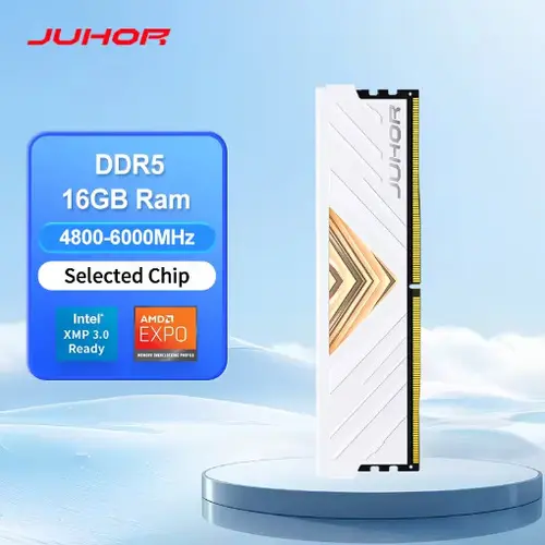 JUHOR DDR5 RAM 16GB 4800 5600 6000MHz Desktop Memory 288Pin Gaming PC Module