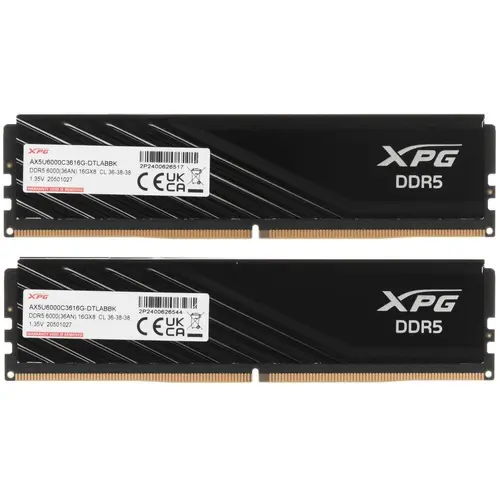 DDR5 16GB/48GB 6000/6400MHz CL28/CL32 Desktop RAM Memory Black Heatsink