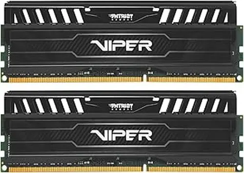 Patriot Viper 3 DDR3 RAM 16GB (2X8GB) 1600MHz CL9 1.5v UDIMM Desktop Gaming Memory Kit Compatible with XMP - PV316G160C9K