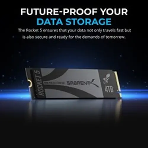 SABRENT Rocket 5 4TB Internal SSD GEN 5 M.2 PCIe X4 NVMe Extreme Speed 14GB/s