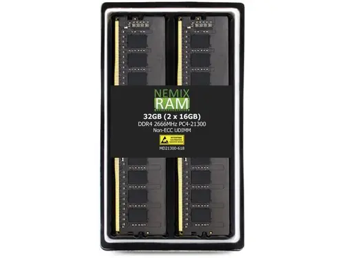NEMIX RAM 64GB (4X16GB) DDR4 2933MHZ PC4-23400 1Rx8 1.2V CL21 288-PIN Non-ECC Unbuffered UDIMM PC Memory KIT Compatible with SuperMicro Desktop...