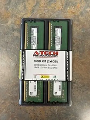 A-Tech 16GB 2x 8GB DDR4 3200 PC4-25600 Desktop 288-Pin DIMM Memory RAM Kit 16G