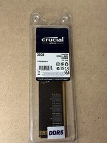 Crucial 32GB Single DDR5 4800MHz PC5-38400 RAM 288-Pin Desktop Memory 4800 uDIMM