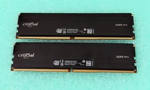 Crucial Pro 96GB (2x48GB) DDR5-5600 CL46 UDIMM Desktop Memory RAM CP48G56C46U5
