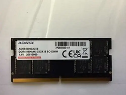 ADATA 64GB (2x32GB)DDR5-5600 SO-DIMM Laptop RAM AD5S560032G-B CL46