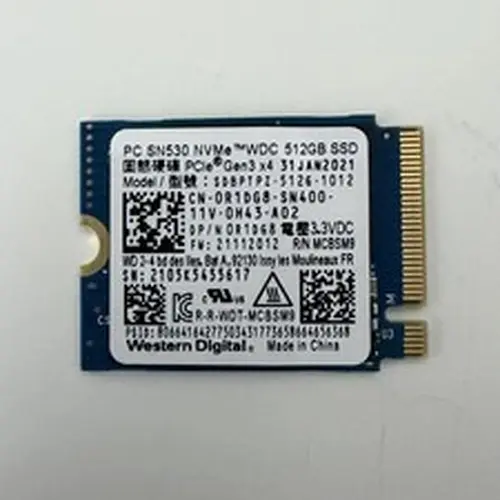 Western Digital PC SN530 512GB M.2 2230 NVMe PCIe Gen3 x4 SSD SDBPTPZ