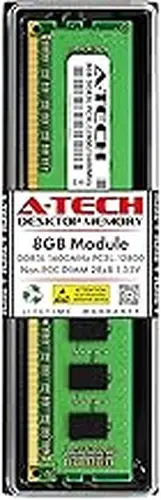 A-Tech 8GB DDR3/DDR3L 1600MHz PC3L-12800 (PC3-12800) CL11 DIMM 2Rx8 1.35V 240-Pin Non-ECC UDIMM Desktop RAM Memory Module
