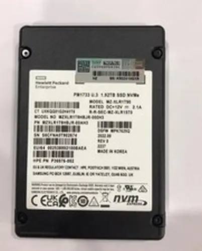 Samsung PM1733 1.92TB HPE U.3 PCIE 4.0 NVME MZXLR1T9HBJR-000H3 SSD 90%+ Health