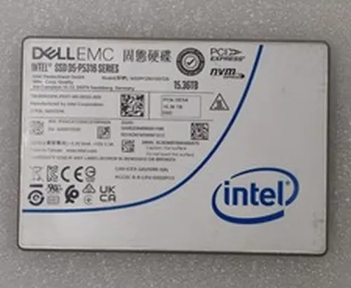 Intel P5316 15.36TB DELL SSD U.2 PCIe 4.0 x4 NVME SSDPF2NV153TZE 100% Health