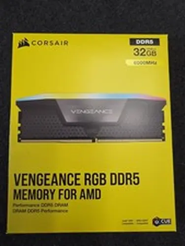Corsair Vengeance RGB 32GB 2x16GB DDR5 6000MT/s CL36 EXPO XMP Desktop Memory