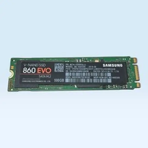 Samsung 500GB SATA SSD M.2 2280 860 EVO MZ-N6E500 Good Health