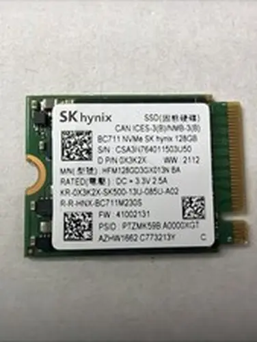 SK hynix BC711 128GB M.2 2230 NVMe PCIe Gen3 SSD Steam Deck Surface Dell 0X3K2X