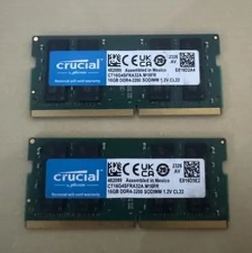 Crucial 32GB DDR4-3200 SODIMM Memory Kit (2x16GB)