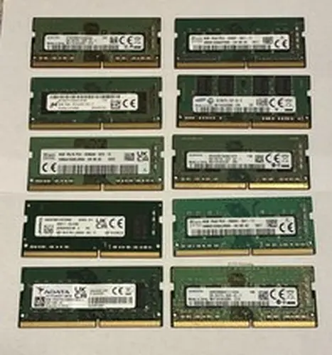 Lot of 10 8GB DDR4 PC4 Laptop Memory RAM 260-PIN MixBrand Model.