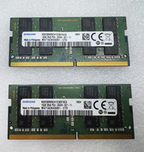 32GB - 2x 16GB Samsung 2Rx8 PC4-2666V 21300 DDR4 2666MHz SO-DIMM Laptop Memory