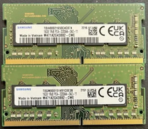 Samsung 32GB (2x 32GB) RAM DDR4 3200MHz Memory Kit SODIMM M471A2G43BB2-CWE