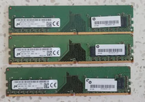 Micron 24GB (3x8GB) MTA8ATF1G64AZ-2G6E1 DDR4 SDRAM PC4-2666V Desktop Memory