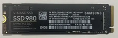 Samsung 980 500GB M.2 NVMe 2280 Internal Gaming SSD MZ-V8V500