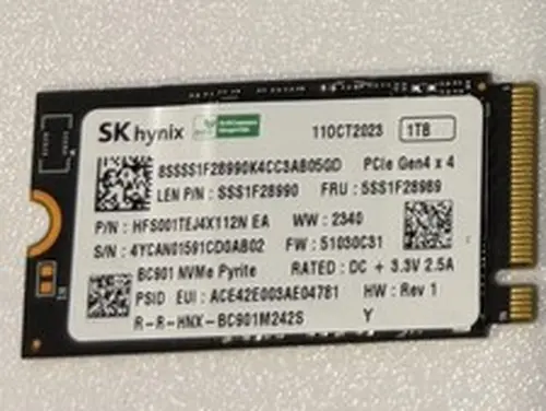 SK Hynix 1TB M.2 BC901 NVMe Pyrite PCIe Gen4 x4 SSD